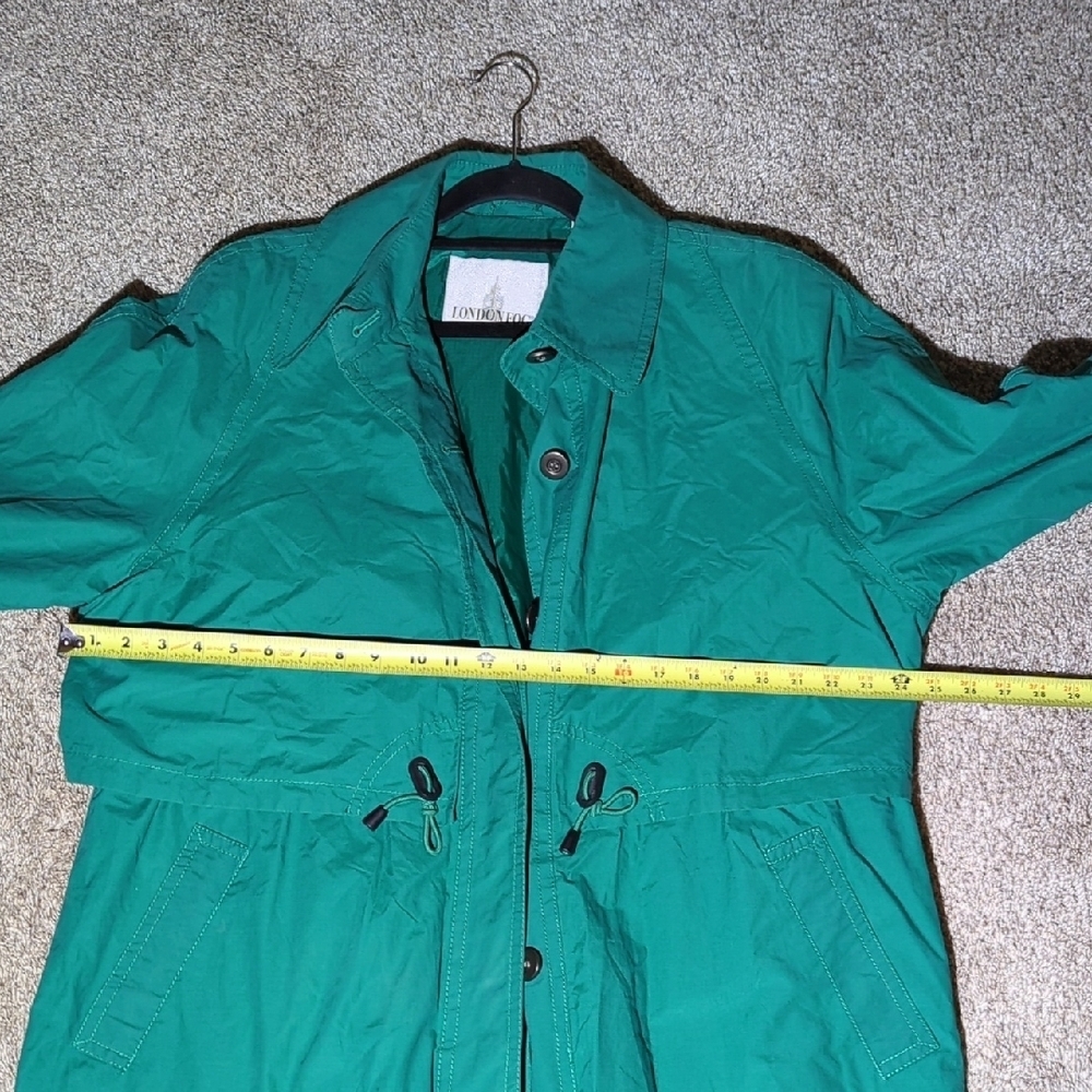 Vintage London Fog Emerald Trench Coat - Picture 10 of 11